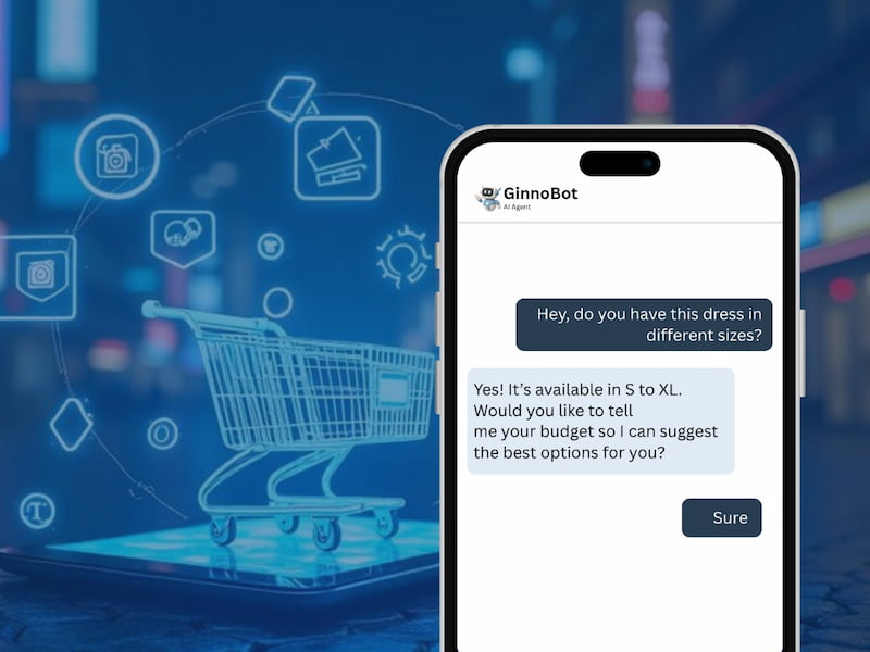 Retail and e-commerce business using Ginnobot AI assistant