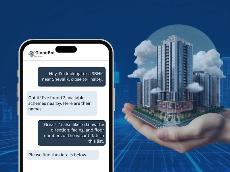 Real Estate business using Ginnobot AI assistant
